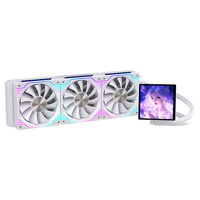 Refroidisseur de processeur liquide ARGB LOVINGCOOL 360 mm, radiateur de refroidissement par eau pour PC avec écran LCD vidéo pour AM4 AM5 Intel LGA1700/1200