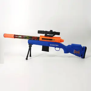 2024 Novos brinquedos para meninos Pistola de brinquedo de alta qualidade com bolas de espuma Soft Bullet Guns 68cm Big Size Air Gun