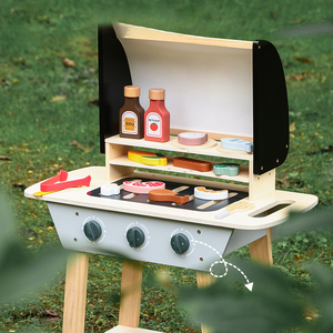 Nouveauté 2023 : Ensemble <span class=keywords><strong>de</strong></span> barbecue en bois écologique et coloré pour enfants, jeu <span class=keywords><strong>de</strong></span> <span class=keywords><strong>cuisine</strong></span> Montessori, chariot <span class=keywords><strong>de</strong></span> jeu pour bébés - Product Image 6