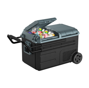 ثلاجة سيارة متنقلة متينة 38L 48L 58L، تعمل بجهد 12V 24V، فريزر كهربائي ومبرد بمنطقتين، تحكم عبر تطبيق بلوتوث - Product Image 2