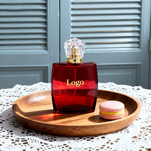 Oem nhà máy giá bán buôn sang trọng rỗng Frosted tùy chỉnh màu sắc phun hình dạng bất thường 75ml Rỗng chai nước hoa thủy tinh - Product Image 5