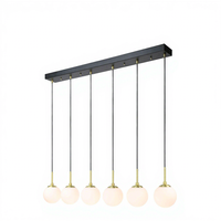 Lustre moderne en verre pour salle à manger, design personnalisé ETL, luminaire suspendu de luxe pour salon