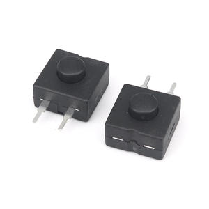 Nylon PA66 cuivre laiton interrupteur d'alimentation 2pin pied droit 12*12mm trou traversant interrupteur à bouton-poussoir à Angle droit - Product Image 3