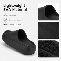 Sandalias de Plataforma EVA para Mujer, con Suela Gruesa, Punta Abierta, Antideslizantes, para Interiores y Exteriores, Calzado Casual