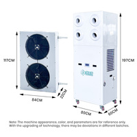 7HP Jet industri Air Conditioner AC Portable R-410A Cooler untuk pabrik 380V tegangan operasi