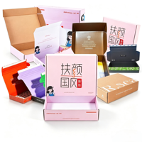 Boîte d'expédition en carton personnalisée imprimée recto-verso en couleur, type avion, pour emballage de cosmétiques, vêtements et cadeaux, vente en gros