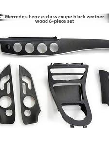 Modificación Interior para Mercedes-Benz Clase E Coupé, Panel de Control Central E260, Película Decorativa de Fibra de Carbono, Acabado en Madera de Álamo - Product Image 4