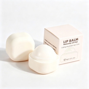 Baume à lèvres carré en marque privée, biologique, hydratant, saveur fruitée, en forme de macaron, soin des lèvres, logo personnalisé - Product Image 3