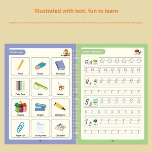 <span class=keywords><strong>Livre</strong></span> d'Exercices Magique Chinois Réutilisable Personnalisé avec Stylo à Encre Invisible <span class=keywords><strong>Livre</strong></span> d'Exercices Réutilisable avec Rainures d'Écriture pour Enfants - Product Image 5