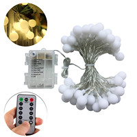 Guirlande lumineuse Led, Ip65, étanche, blanc chaud, prise pour arbre de noël, Globe, décoration, boule, lumière féerique, intérieur et extérieur