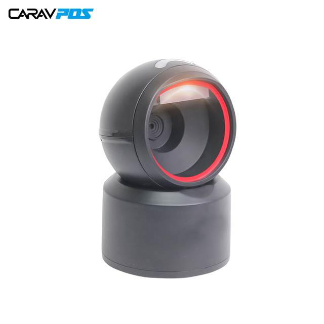 Wholesale USB Barcode Scanner 1D 2D QR Platform Reader Omnidirectional Desktop Barcode Scanner in Stock