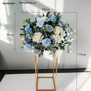 L-625 Bắc Âu Phong Cách 60Cm Bảng Trung Tâm Hoa Nhân Tạo Màu Xanh Hoa Bóng Trang Trí Nội Thất Cho Đám Cưới - Product Image 3