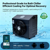 Bain de glace automatique pour usage domestique avec compresseur, machine de refroidissement portable pour la cryothérapie et le système de récupération