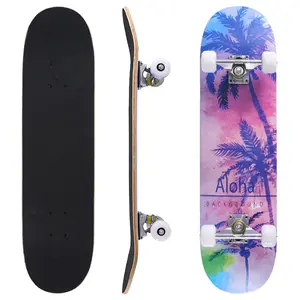 Monopatín con patrón de logotipo personalizado para niños, tabla de Skate barata de 4 ruedas, 80x20cm, gran oferta