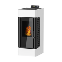 NB-PG6 6KW Nouveau Design Poêle à granulés domestique autonome à chauffage rapide avec chargement automatique de granulés pour salon
