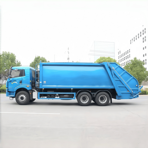 FAW 6x4 Diesel Automatic Transmission Euro 3 Compression Garbage Truck Rear Bin Lifter Compactor Truck - Product Image 5