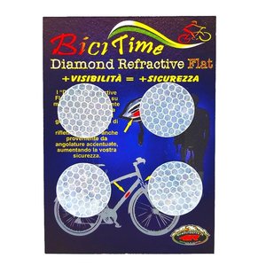 4 pezzo bianco riflettente cerchio adesivi Premium strumento di tornitura per una maggiore visibilità e sicurezza - Product Image 1