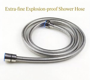 Extrafeine explosionsgeschützte Duschschläuche 120/150/200 cm, doppelte Edelstahlköpfe für niedrige/hohe Temperaturen, gleichmäßigere Wasserführung, MeiMing SH2E - Product Image 1