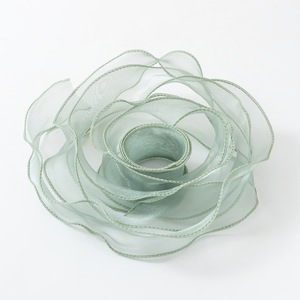 Wide Solid Tone Organza Spool Designed For <b>Large</b> <b>Gift</b> Basket Decor Cake <b>Box</b> Binding And Holiday Present Styling - Product Image 2
