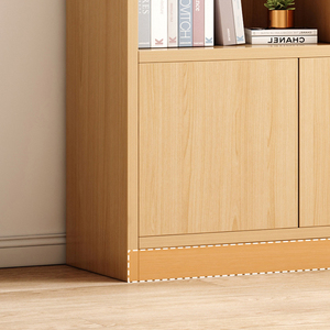 White Nordic Home Office Book Display Rack Shelf <b>Open</b> Bookshelfs Tall Wooden <b>Bookcases</b> Cabinet for Home - Product Image 5