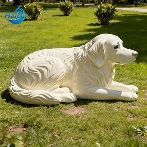 Sculptures d'animaux réalistes de haute qualité, fabriquées à la main, modèles de chiens en résine, statues d'animaux 3D pour la décoration de la maison et des parcs - Product Image 4