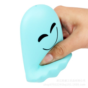 Juguete Antiestrés de Espuma de PU con Forma de Fantasma Sonriente, Decoración - Product Image 5