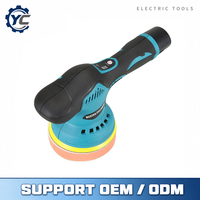 Polisseuse sans fil 21V à double action avec écran et action excentrique de 15 mm, batterie 4Ah, qualité professionnelle pour le detailing