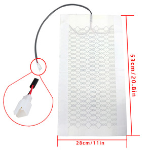 Car Heated Seat Cushion 53x28cm Universal <b>Electric</b> Heating <b>Pad</b> Front Neoprene Material Winter Warmth - Product Image 2