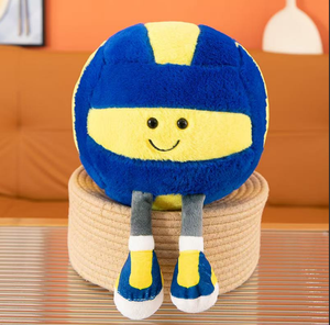 Coussins en peluche sportifs en gros - Jouets en peluche personnalisés avec logo (football, basketball, volley-ball), poupées en peluche douces pour cadeaux d'enfants - Product Image 6