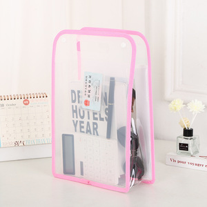 Sac fourre-tout multifonctionnel transparent: organisation spécifique au sujet, papier de test et sac de matériel de tutorat - Product Image 3