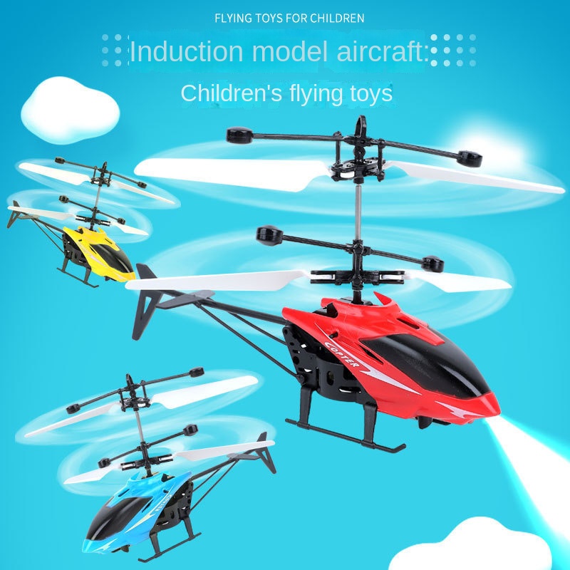 Children's Mini RC Drone Rechargeable Electric Plastic RC Helicopter Remote Controller Safe Fall-Resistant Design Perfect Toy