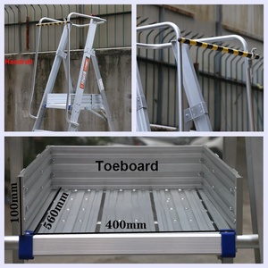 <span class=keywords><strong>EN131</strong></span> Thang Bậc Thang Nền Tảng Hợp Kim Nhôm Với Toeboard Và Bánh Xe - Product Image 4