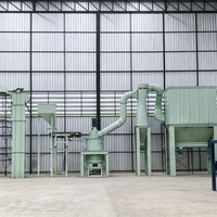 Ligne de production de micropoudres PLC avec alimentateur à valve de décharge rotative et broyeur pour bauxite, barite et matériaux de construction
