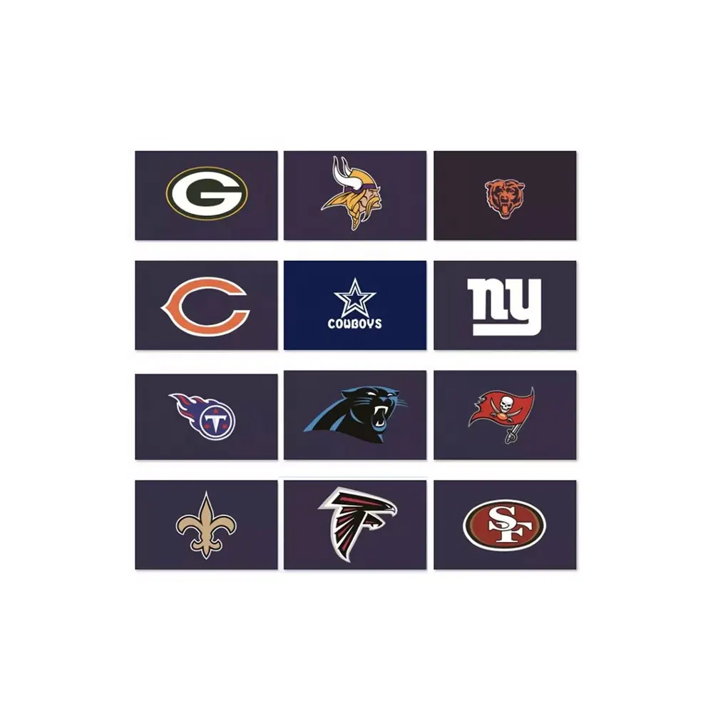 Nfl Producten San Francisco 49ers Aangepaste Patroon Hoge Kleurvastheid 3X5 Ft Nfl Dubbelzijdig Team Logo Verticale Vlag Alle Teams