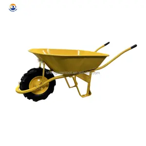 Made In China Steel Strong Truper Design Heavy Duty Stable Wheelbarrow