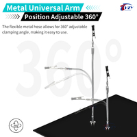 HZY Magnetic Helping Hands Soldering Tool Flexible Metal Arms PCB Circuit Board Holder Third Hand Electronics Repair Station
