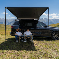 Auvent de voiture triple couche, protection contre la pluie et le soleil, équipement de camping, tente latérale de voiture pour l'extérieur, ouverture automatique rapide
