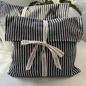 Eco-Friendly Cotton Flap <b>Envelope</b> Dust Bags Custom Logo Muslin <b>Gift</b> Packing for Underwear Handbags Clothing with Pouch Model - Product Image 6