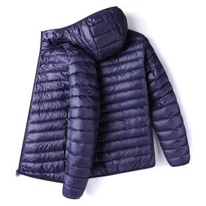 I-0794 Nouvelle Veste Courte Légère et Tendance pour <span class=keywords><strong>Homme</strong></span>, en Coton, Coupe Slim, Portable et Chaude, avec Capuche – Collection Hiver Usine - Product Image 4