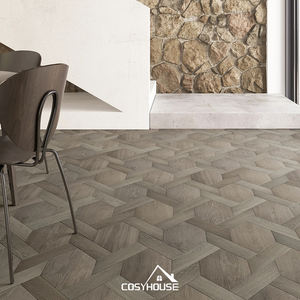 ไม้ปาร์เก้ไม้เนื้อแข็งไม้โอ๊คสีเข้มลายใบไม้จากจีนพื้นไม้ปาร์เก้ไม้ธรรมชาติ - Product Image 4