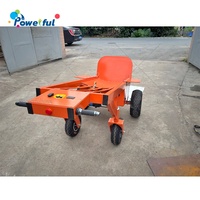 Chariot à main électrique à 4 roues robuste avec treuil pour soulever des châteaux gonflables