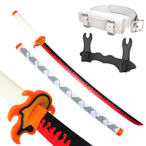 Épée en bambou artisanale Elervino Katana, véritable jouet de cosplay d'anime japonais pour la collection d'anime Zenitsu Rengoku Kyoujurou, 14+ - Product Image 2