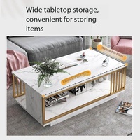 Table basse de luxe léger, minimaliste, petite, style Instagram, table à thé pour balcon, rangement domestique, table basse pour petit appartement