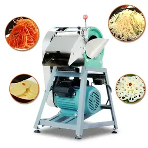 Yüksek verimli ticari elektrikli domates havuç patates soğan Dicing makinesi sebze kesici makinesi