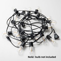 Guirlandes lumineuses LED extérieures étanches IP44 pour Noël et Halloween, ampoules G40 C7 ST38 E12 E27, pour tentes, arbres suspendus, avec télécommande