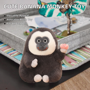Đồ chơi thú nhồi bông khỉ chuối xấu xí dễ thương kiểu mạng xã hội, chất liệu bông PP, lấy cảm hứng từ Devil May Cry, dành cho trẻ em - Product Image 2
