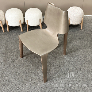 Sillas de Madera Curvadas de Diseño Moderno en Color Marrón Claro para Restaurante, Hotel, Apartamento, Oficina, Comedor - Product Image 2