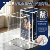 Boîte de protection en acrylique transparente personnalisée pour One Piece Booster Box, boîte de présentation anti-poussière et anti-UV pour TCG ETB SPC