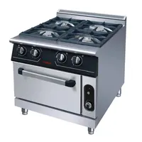 Jinbest aparelhos de cozinha, uso comercial, aço inoxidável, integrado, 6 queimadores, fogão a gás natural, forno, churrasco