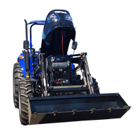 Traktor Mini Multifungsi Pertanian TOPONE 4WD 70HP, Mesin & Motor Berkinerja Tinggi dengan Pemuat Depan